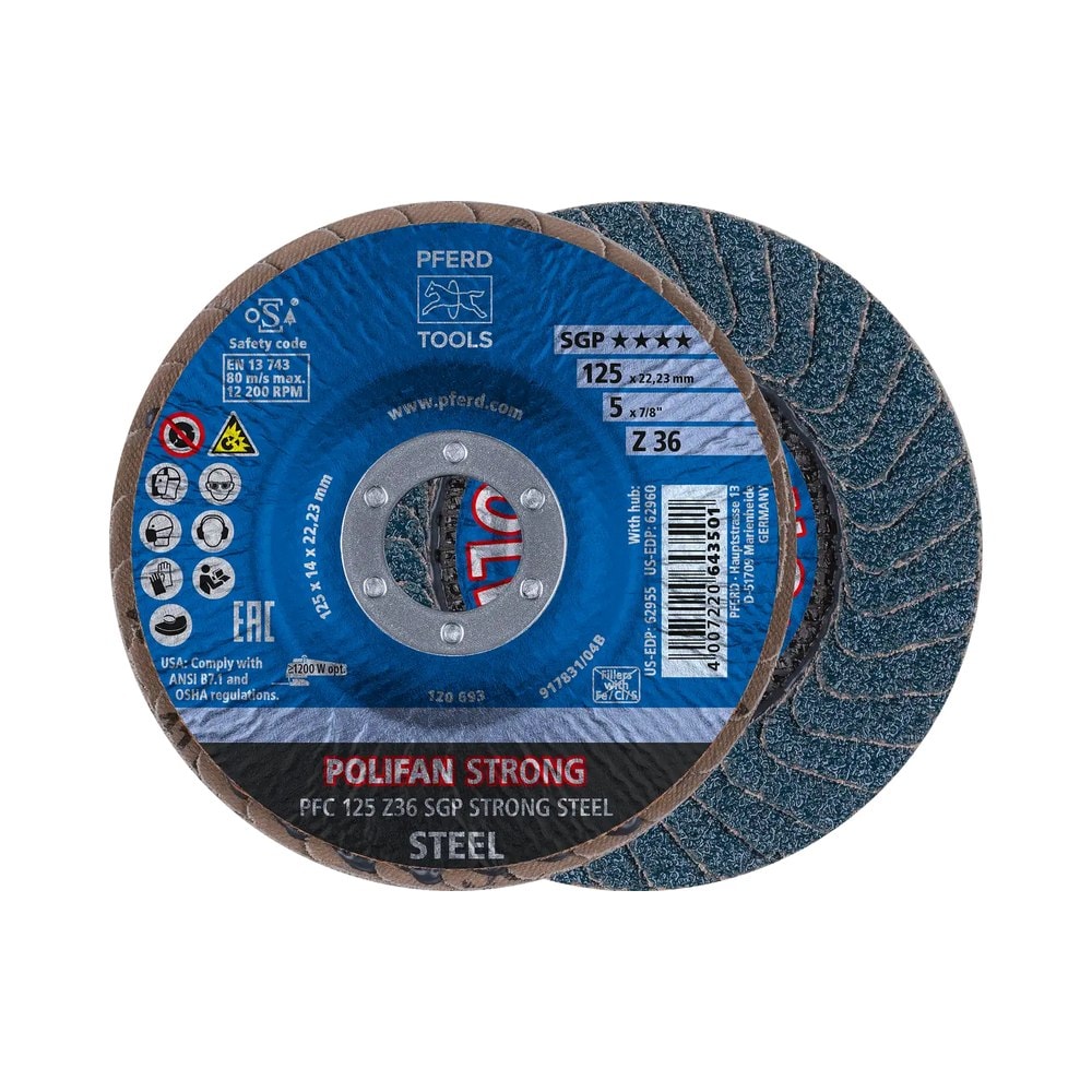 POLIFAN-STRONG SGP Flap Disk 125 mm (Zirkon)